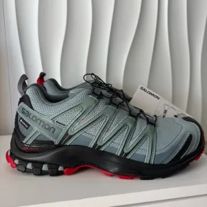 Salomon XA Pro 3D GTX Trail Running Shoes Lead Black Cherry Men's Size 8.5 NWOB