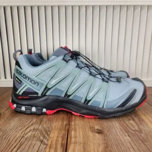 Salomon XA Pro 3D V9 GTX Mens Sz 12 Gray Athletic Trail Running Shoes 407894