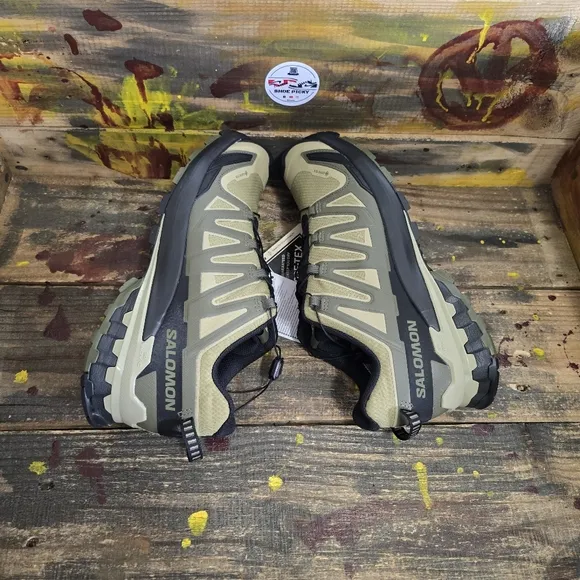 Salomon XA Pro 3D V9 GTX Trail Shoes Dried Herb / Black / Olive Men's Size 10