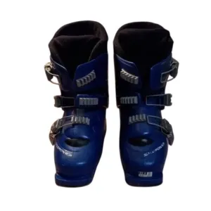 Salomon Youth Ski Boots 22.0 US 3 Blue Adjustable Buckles Blue Boot Carrier