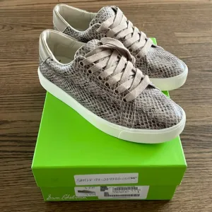 Sam Edelman snake print sneaker lace up shoes NWT