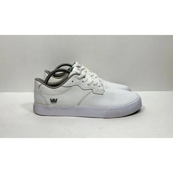 SAMPLE Supra Axle Men's Size 9 White Leather Skate Sneaker Shoes S01092