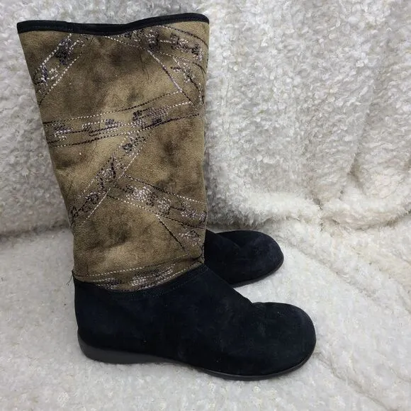 Santana‎ Canada Waterproof Embroidered Fur Lined Pull-on Winter Boots size 9.5