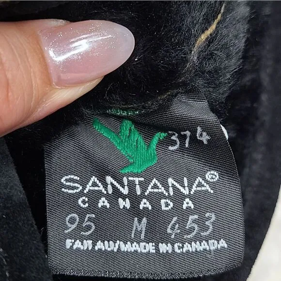 Santana‎ Canada Waterproof Embroidered Fur Lined Pull-on Winter Boots size 9.5