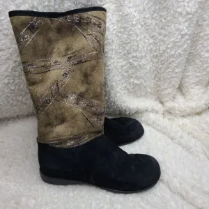 Santana‎ Canada Waterproof Embroidered Fur Lined Pull-on Winter Boots size 9.5
