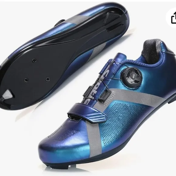 Santic CYCLING 3 BOLT Shoe KB20019B NO CLEATS Sz 9 9.5 DIAL AND CABLE