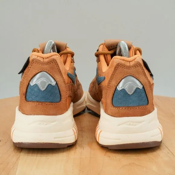Saucony 3D Grid Hurricane Endless Knot Men's Size 8 Shoes Brown Low Top Sneakers