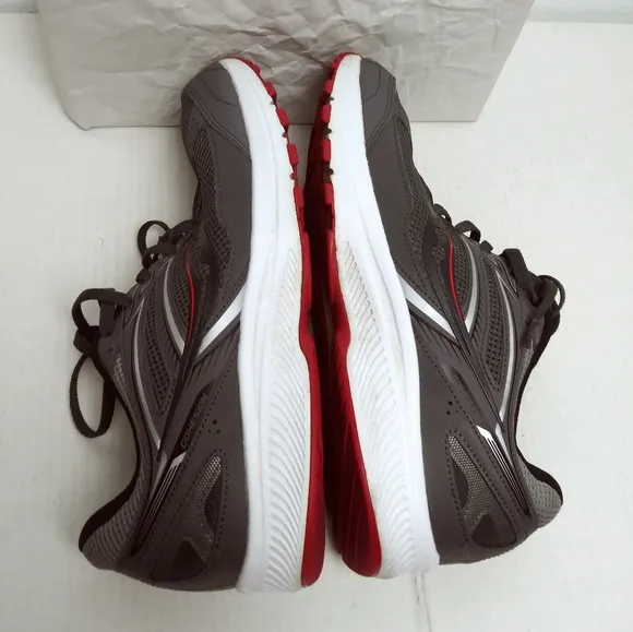 Saucony Cohesion 14 Trail Running Sneaker Shoes Men's Size 11.5 Charcoal/Red