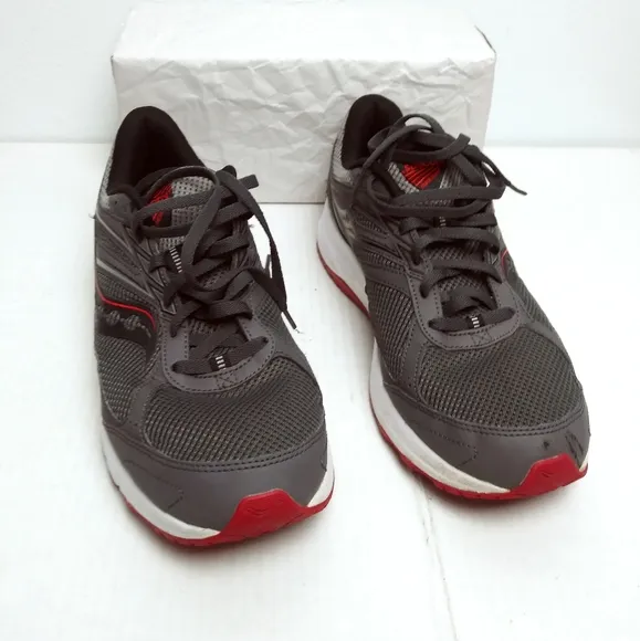 Saucony Cohesion 14 Trail Running Sneaker Shoes Men's Size 11.5 Charcoal/Red