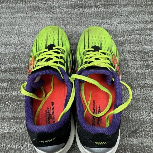 Saucony Endorphin Speed 2 Running Shoe Womens 7 Neon Yellow Athletic Sneakers