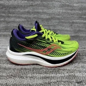 Saucony Endorphin Speed 2 Running Shoe Womens 7 Neon Yellow Athletic Sneakers
