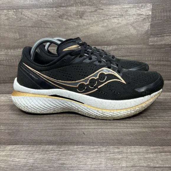 Saucony Endorphin Speed 3 Black Gold Mens US Size 9.5 S20756-10 Running Shoes