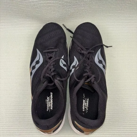 Saucony Endorphin Speed Athletic Running Shoes Mens Size 12 S20597-40 Black Gold