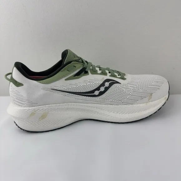 Saucony Men's Endorphin Speed 3 Running Shoes Size 12.5 | White/Green