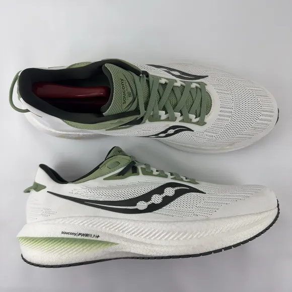 Saucony Men's Endorphin Speed 3 Running Shoes Size 12.5 | White/Green