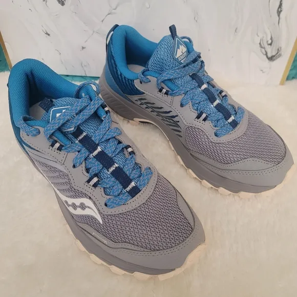 Saucony Women's Excursion TR15 Alloy/Topaz Trail Running Shoes S10668-15 size 9