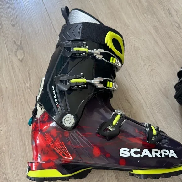Scarpa Freedom SL 120 Ski Boots Anthracite Red Orange Outdoor Winter Sports