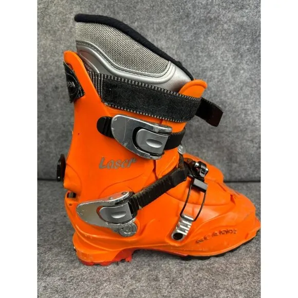 Scarpa Laser Touring Backcountry Ski Boots Men’s 6.5-7 Orange Vibram Soles