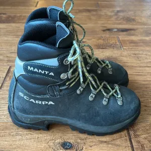 Scarpa Manta Boots Mountaineering Ice Climbing Backpacking Charcoal Size 38