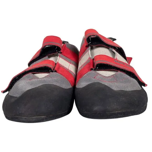 SCARPA Men's Reflex Climbing Bouldering Shoe Size 10.5 Suede Gray Red