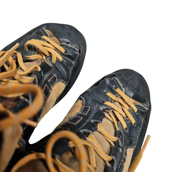 Scarpa Pro Ascent Mens Climbing Hiking Boots Size 42 Orange Black Gorpcore‎