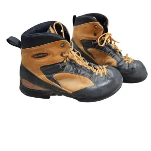 Scarpa Pro Ascent Mens Climbing Hiking Boots Size 42 Orange Black Gorpcore‎