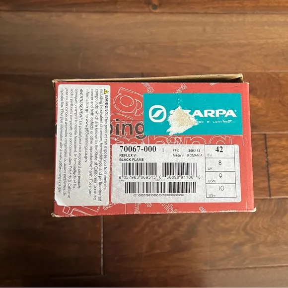 Scarpa Reflex V Shoes Brand, Climbing Shoes, New Size 42