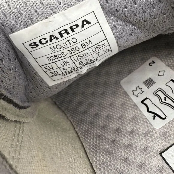 Scarpa Unisex Mojito Comfort Fit Sneaker Shoes Shark Size Men's 6.5, Women's 7.5