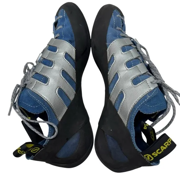 Scarpa Vantage Rock Climbing Bouldering Shoes Men’s Size 46 US 12 Blue Lace Up