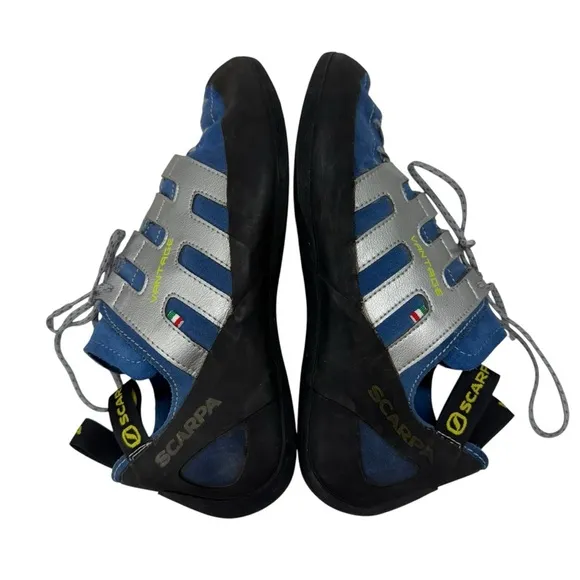 Scarpa Vantage Rock Climbing Bouldering Shoes Men’s Size 46 US 12 Blue Lace Up