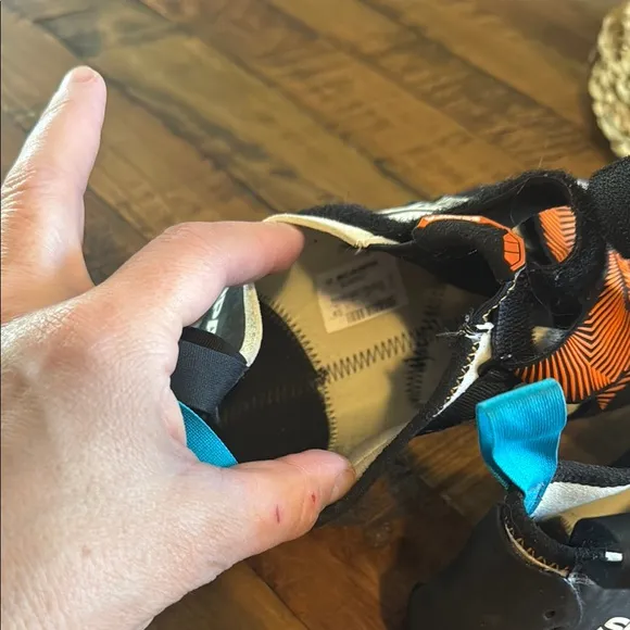 Scarpa Veloce Shoes in Black, Orange, and Blue - worn three times- excellent