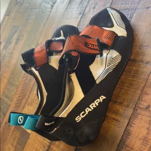 Scarpa Veloce Shoes in Black, Orange, and Blue - worn three times- excellent