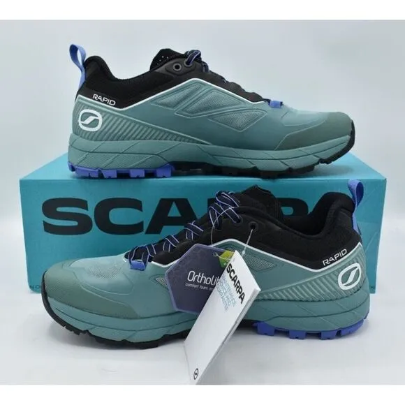 Scarpa Womens EU 39 US 7.5 Rapid Approach Nile Blue Trail Running Shoes Sneakers