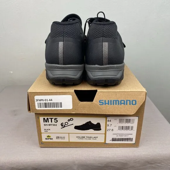 SHIMANO MT5 SH-MT 502 Mens EU 44 US 9.7 Mountain/Touring Cycling Shoes Black