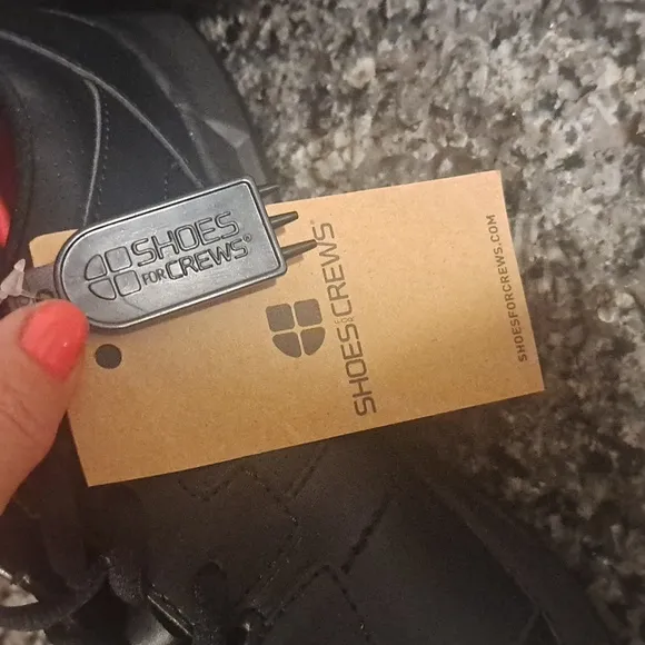 Shoes For Crews Black Slip &amp; Oil Resistant Shoes. Size 10.5 NWT