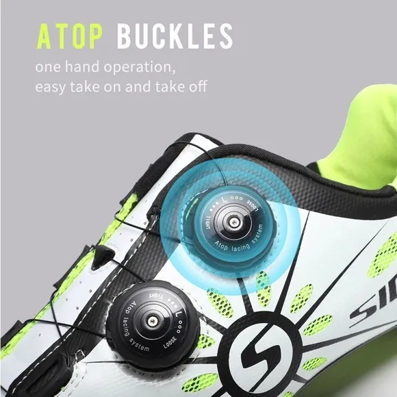 SIDEBIKE 008 Road Reel Knob Speed Lacing System  Carbon Fiber Cycling Shoes 43