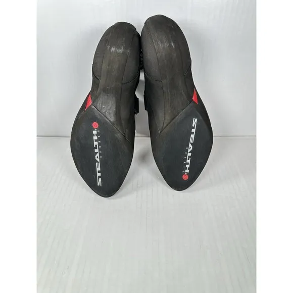Size 10 ADIDAS Five Ten Aleon Climbing Shoes Mens Black Red BC0861 Stealth NEW