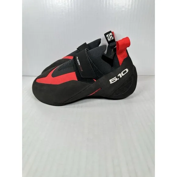 Size 10 ADIDAS Five Ten Aleon Climbing Shoes Mens Black Red BC0861 Stealth NEW