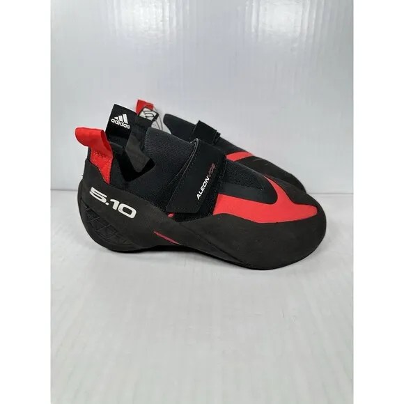 Size 10 ADIDAS Five Ten Aleon Climbing Shoes Mens Black Red BC0861 Stealth NEW