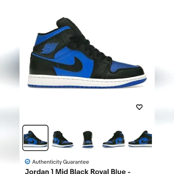 Size 10 - Jordan 1 Mid Hyper Royal 2021