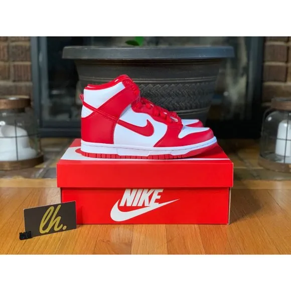 Size 5y Nike Dunk High “Championship Red” DB2179-106