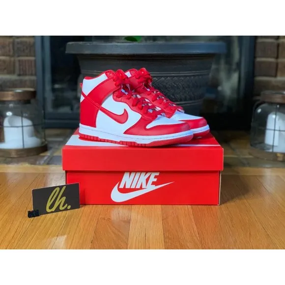 Size 5y Nike Dunk High “Championship Red” DB2179-106