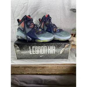 Size 8 - Nike LeBron 19 (XIX) Fast Food -‎ Dutch Blue High Top