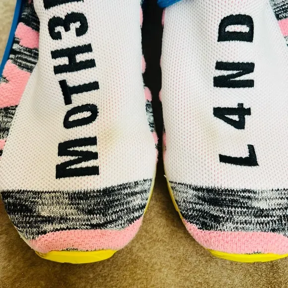 Size 8.5 - adidas Pharrell x NMD Human Race Trail Solar Pack men’s athletic shoe