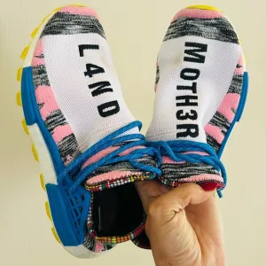 Size 8.5 - adidas Pharrell x NMD Human Race Trail Solar Pack men’s athletic shoe