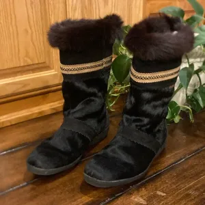Size EU 40 (US 9/9.5) Tecnica Fur Boots - Excellent Condition (ABBA)
