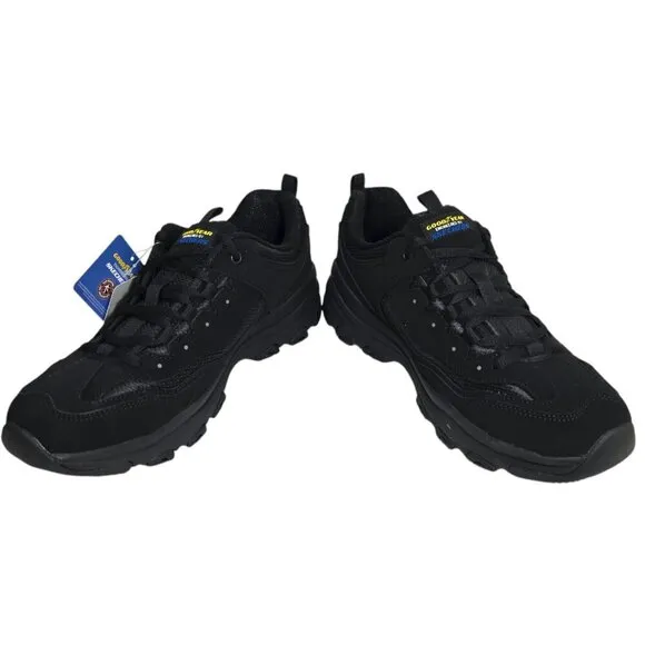 Skechers Goodyear Slip Resistant Shoes Memory Foam Women's Size 9.5 Moja Black