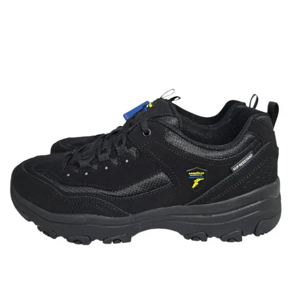 Skechers Goodyear Slip Resistant Shoes Memory Foam Women's Size 9.5 Moja Black
