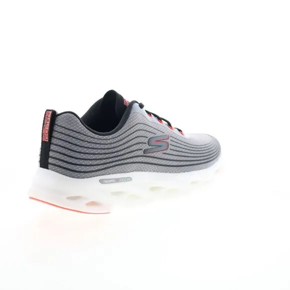 Skechers Mens GO Run Swirl Tech Speed Gray Shoes (NWT)