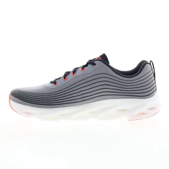Skechers Mens GO Run Swirl Tech Speed Gray Shoes (NWT)